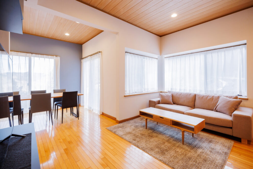 リビング、ソファ